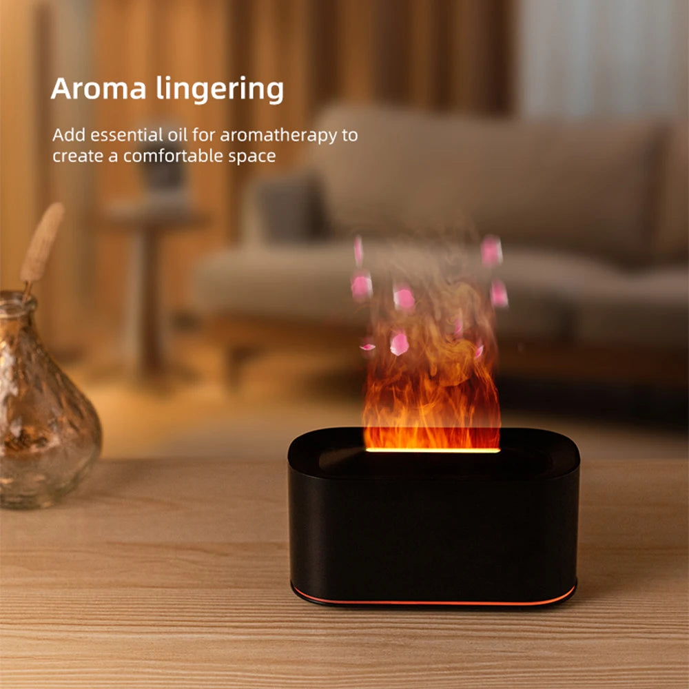 Diffuseur Effet Flamme – Humidificateur & Huiles Essentielles