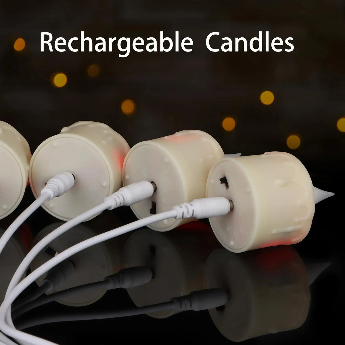 Bougies LED Rechargeables sans Flamme – Lot de 6 ou 12 avec Télécommande