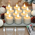 Bougies LED Rechargeables sans Flamme – Lot de 6 ou 12 avec Télécommande