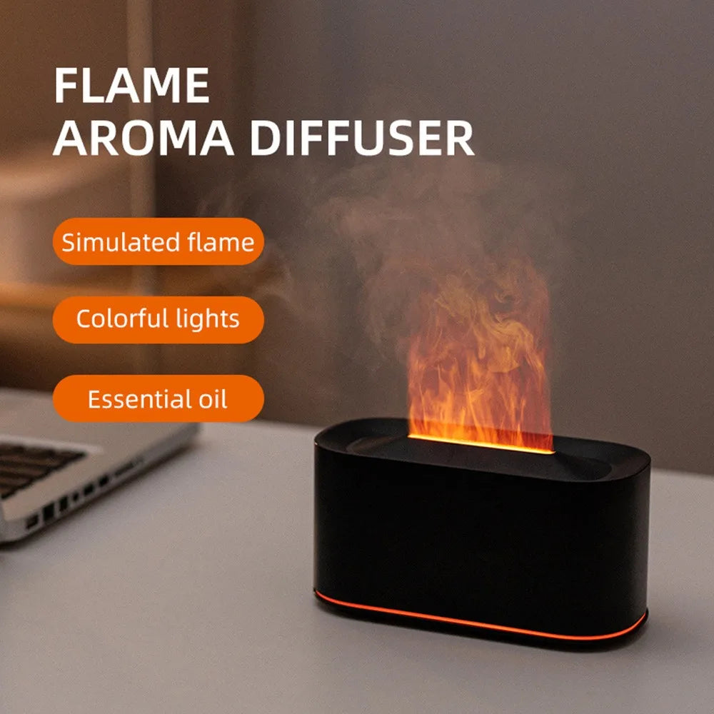 Diffuseur Effet Flamme – Humidificateur & Huiles Essentielles