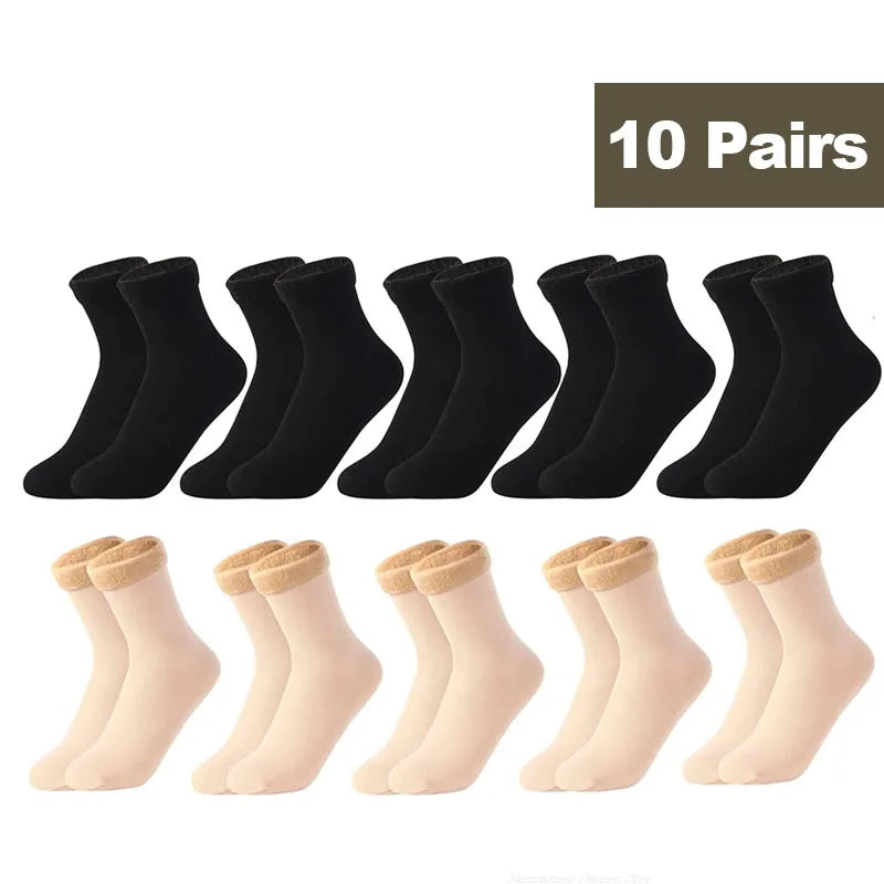 Chaussettes Thermiques Polaires – Lot de 1 à 10 Paires