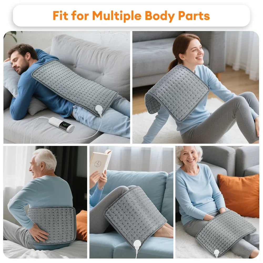 Coussin Chauffant 30 × 60 cm – Dos, Nuque & Épaules