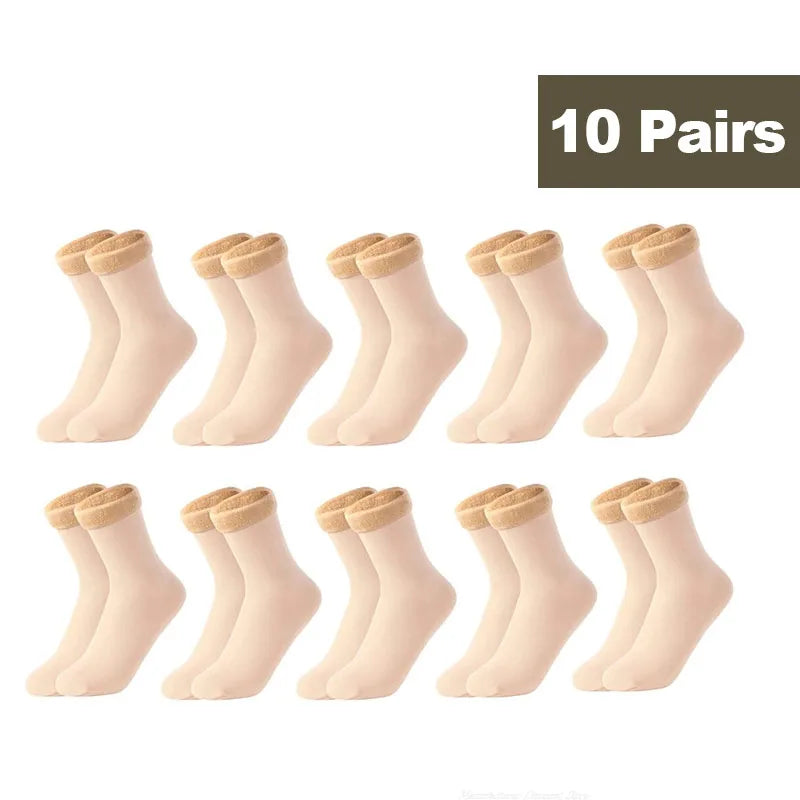 Chaussettes Thermiques Polaires – Lot de 1 à 10 Paires