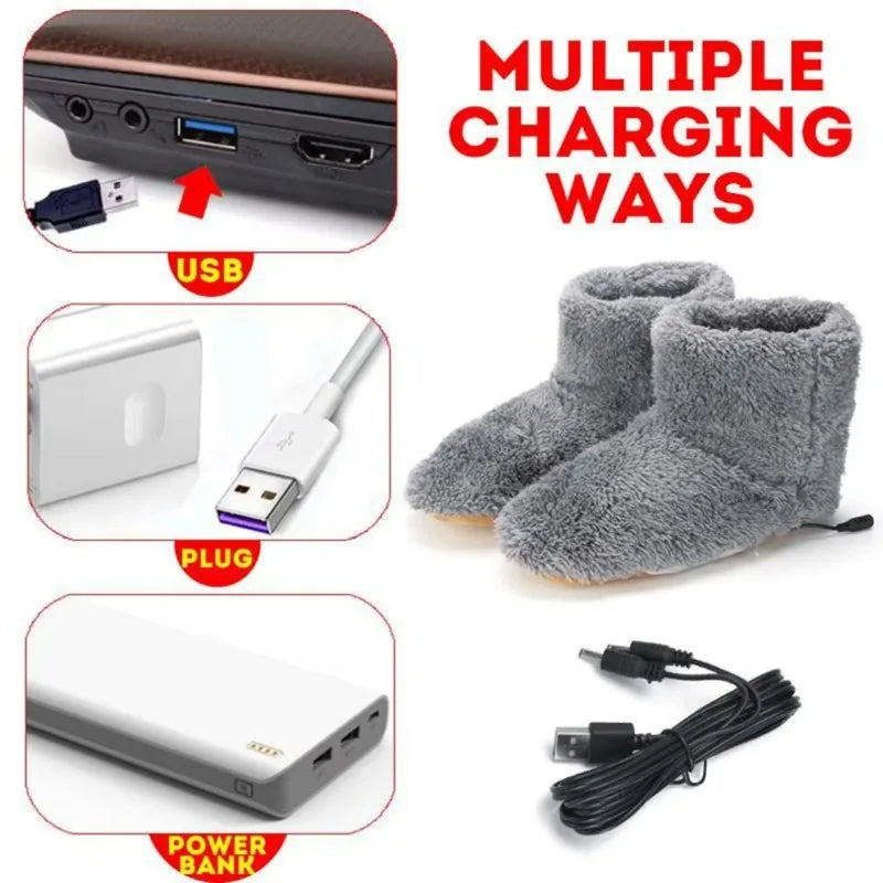 Chaussons Chauffants USB – Pieds au Chaud tout l'Hiver