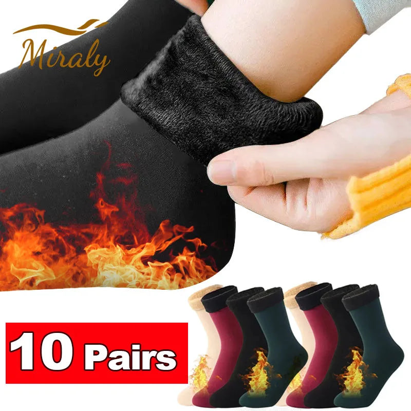 Chaussettes Thermiques Polaires – Lot de 1 à 10 Paires