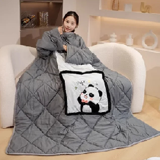 Plaid à Capuche Portable – Le Sweat-Couverture Ultra Doux